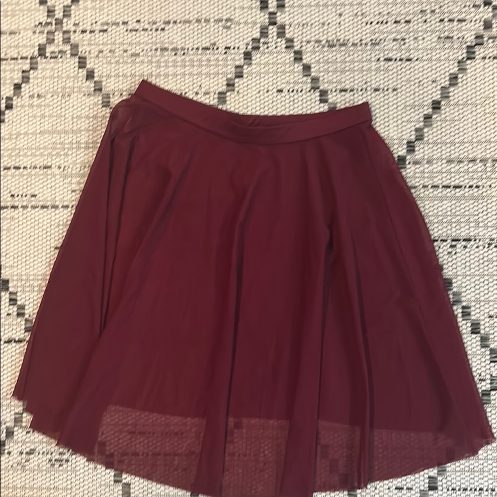 Elegant Burgundy Skirt